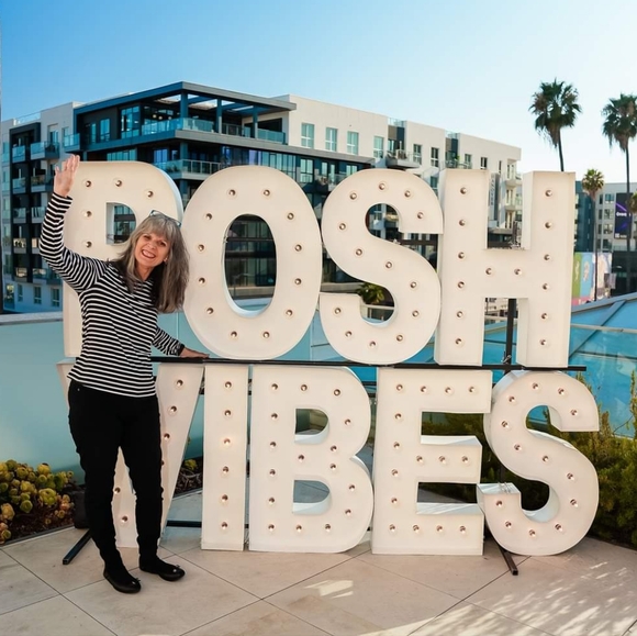 LAND'S END black and white horizontal stripe long sleeve crew neck top Large - Picture 2 of 5